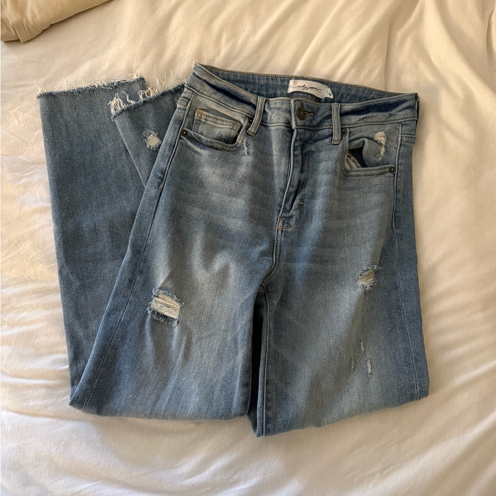 Carly Jean Los Angeles Chrissy Straight Leg Jeans Sz 0